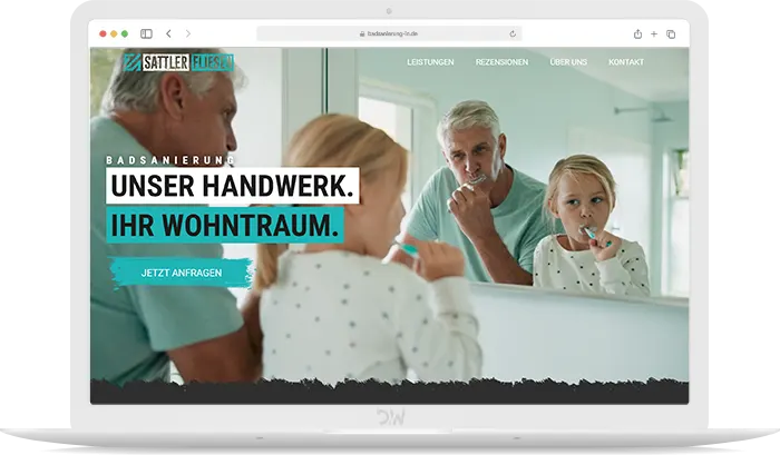 Badsanierung Webdesign