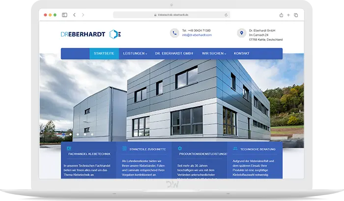 Klebetechnik Eberhardt Webdesign