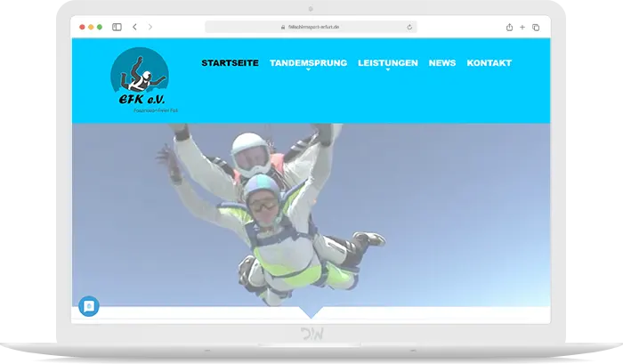 Tandemsprung Thüringen Webdesign