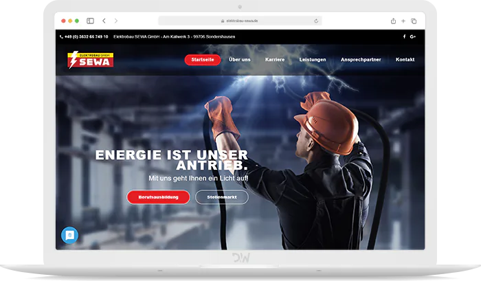 Elektrobau Sewa Webdesign