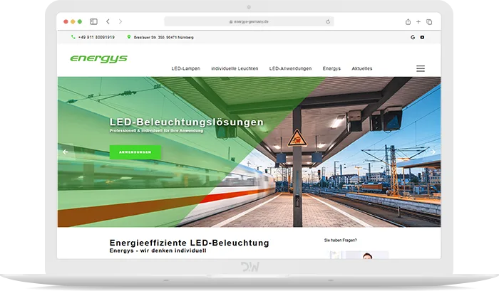 Energys Germany Webdesign