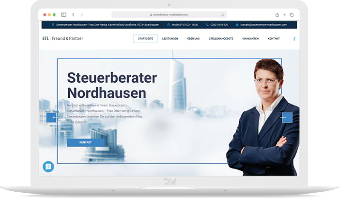 Steuerberater Nordhausen Webdesign