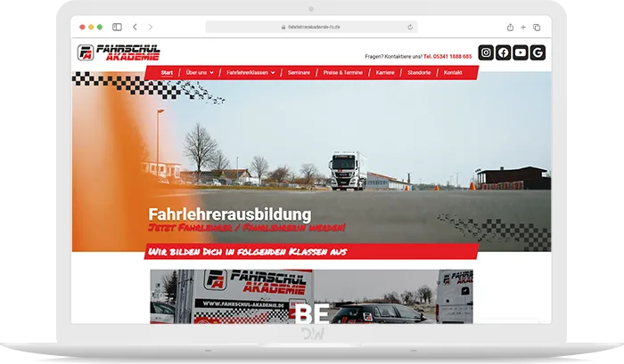 Fahrschul Akademie Webdesign