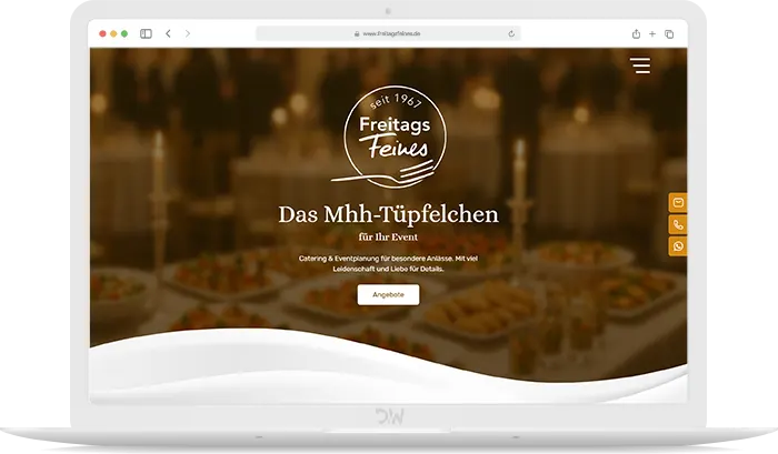 Freitags Feines Catering Webdesign