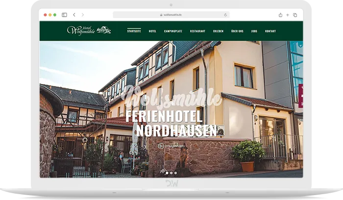 Hotel Wolfsmühle Webdesign