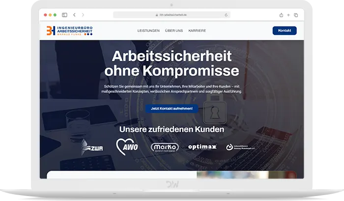 IBH Arbeitssicherheit Webdesign