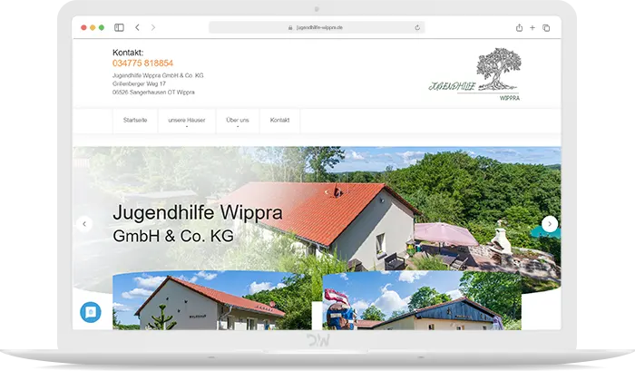 Jugendhilfe Wippra Webdesign