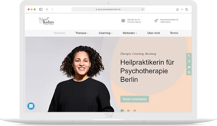 Kohrs Psychotherapie Berlin Webdesign