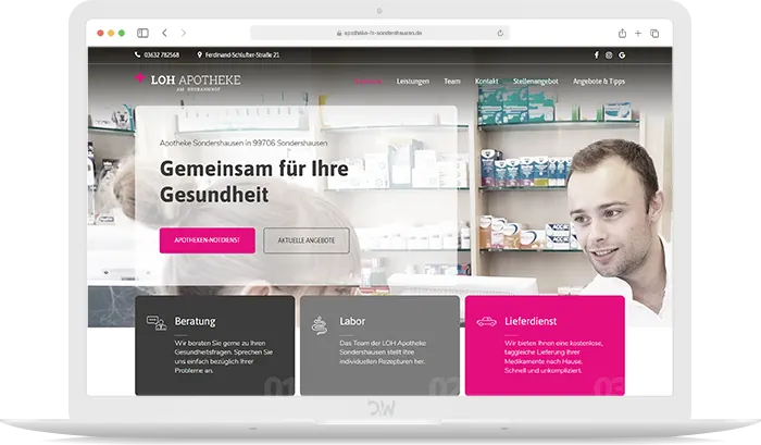 LOH Apotheke SDH Webdesign