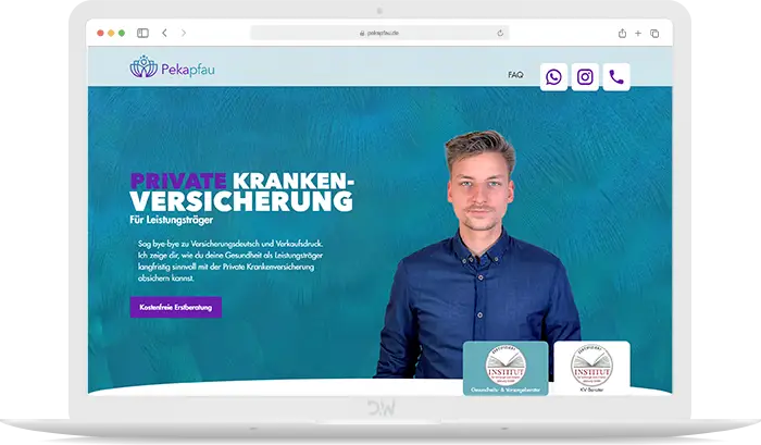Pekapfau PKV Webdesign