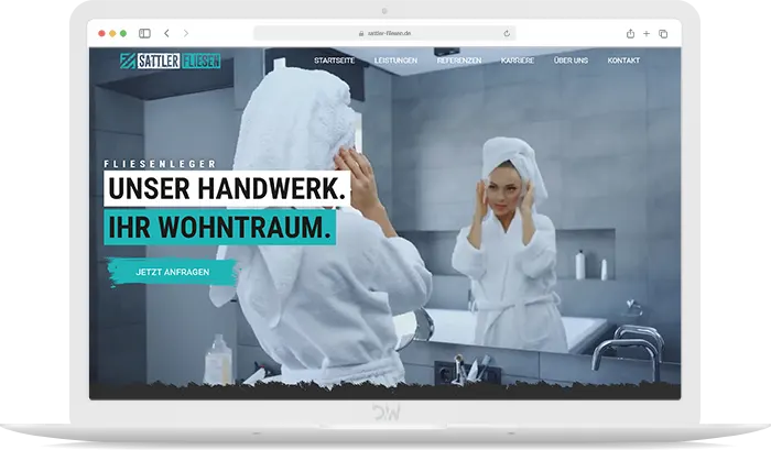 Sattler Fliesen Webdesign