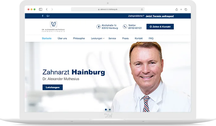Zahnarzt Hainburg Webdesign
